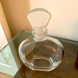 Vintage glass cut perfume bottle